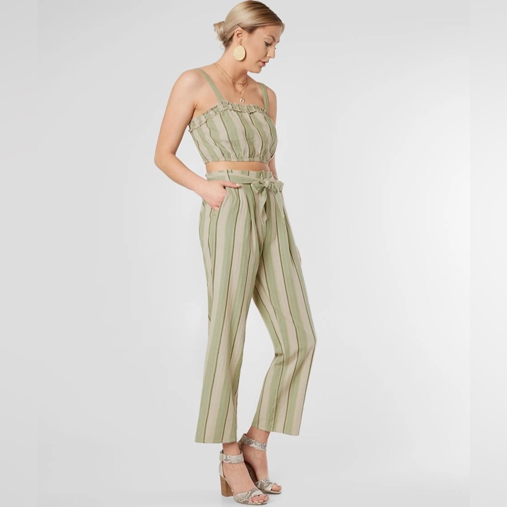Amuse Society Bay Bay Striped Set Top S Bottom M — Boho Beach Festival